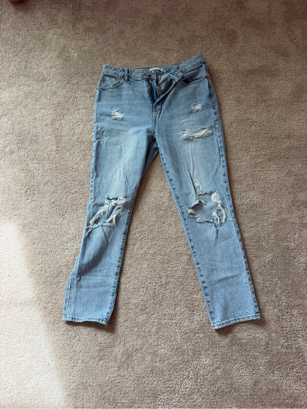 PACSUN Light Blue High Waisted Mom Jeans